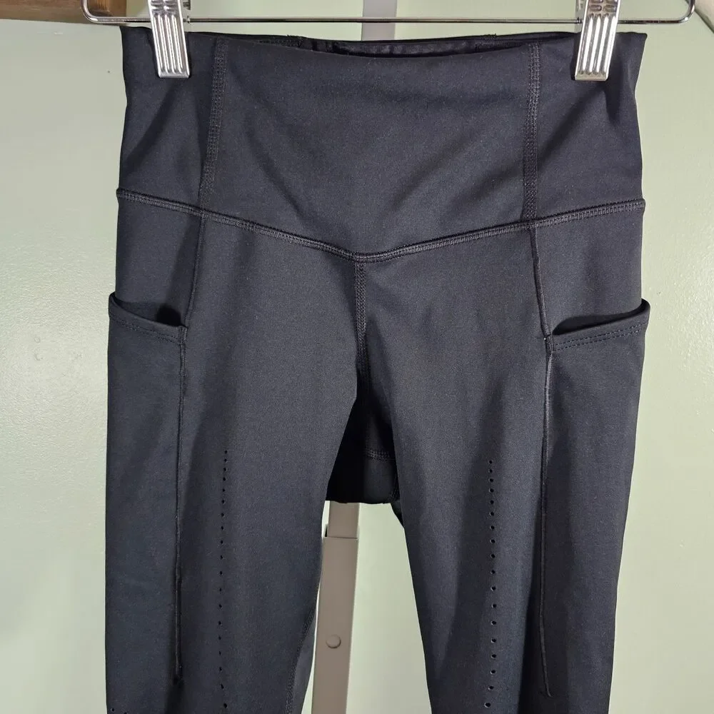 Brooks Method 3/4 Crop Tight Capri Running‎ Leggings Women's Black Size Small